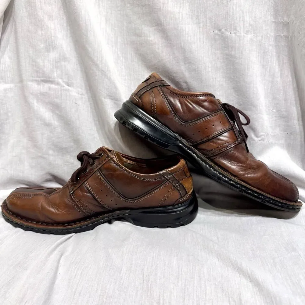 EUC Clarks Brown Touareg Bicycle Toe Lace Up SN 70892 Shoe Men's Size US 11M - Picture 2 of 13